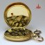 Рабочие старинные швейцарские часы в трех крышечном золотом корпусе Gold Pocket Watch with key - Рабочие старинные швейцарские часы в трех крышечном золотом корпусе