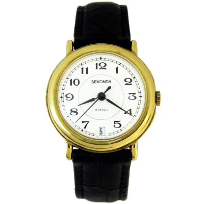 Часы "SEKONDA" USSR экспортные в позолоченном корпусе Часы "SEKONDA" USSR экспортные в позолоченном корпусе